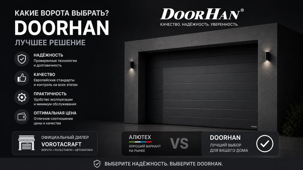 Какие ворота выбрать DoorHan или ALUTECH ?