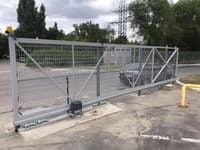 Откатные ворота из профильной трубы 6000х2500