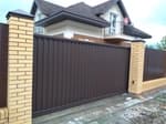 Откатные ворота из профильной трубы 5000х2500
