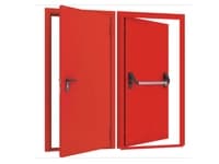 Дверь DoorHan/1080/2050/Противопож.EI60/одност./глухая/глад./глад./RAL7035/лев./угл. рама