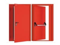 Дверь DoorHan/1450/2050/Противопож.EI60/двухств./глухая/глад./глад./RAL7035/прав./угл. рама