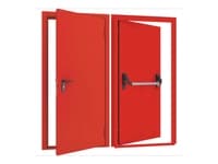 Дверь DoorHan/680/2050/Противопож.EI60/одност./глухая/глад./глад./RAL7035/лев./угл. рама
